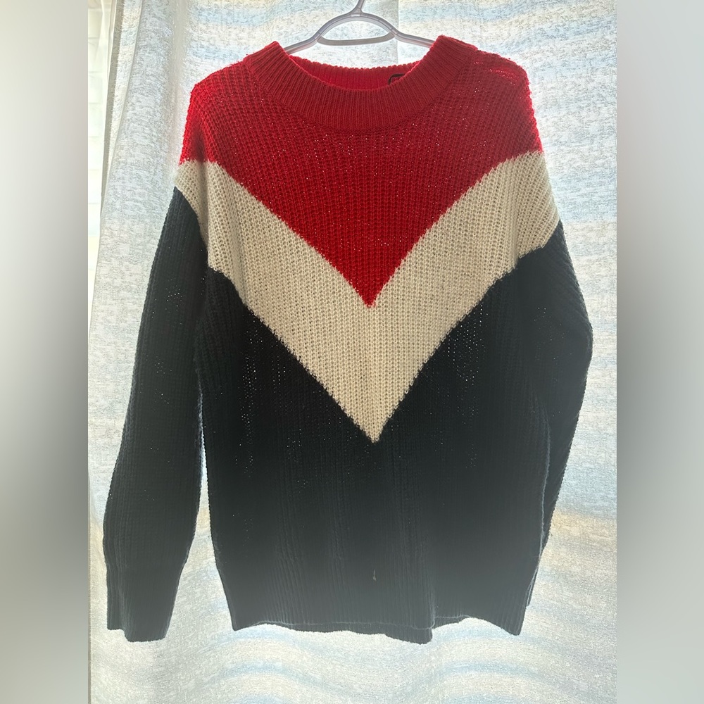 H&M knitted sweater- Red, White, & Blue